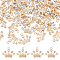 DICOSMETIC 60Pcs Light Golden Crown Charm Rhinestone Crown Charm Vintage Crown Pendant with Hole King Queen Pendant Alloy Enamel Pendant Gifts for woman DIY Jewelry Making, Hole: 1.6mm