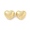 Rack Plating Brass Beads, Lead Free & Cadmium Free, Long-Lasting Plated, Heart, Real 18K Gold Plated, 13x15x8.5mm, Hole: 2mm