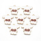 Alloy Enamel Pendants, Cadmium Free & Lead Free, Dog, Light Gold, White, 30x30x1.5mm, Hole: 2mm