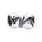 Opaque Handmade Lampwork Beads, Drum, WhiteSmoke, 14.5-15x11.5-12mm, Hole: 2mm