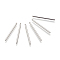 Brass Pendants, Column/Bar, Nickel Free, Real Platinum Plated, 35x2mm, Hole: 1mm