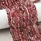 Natural Strawberry Quartz Beads Strands, Nuggets, Tumbled Stone, 6~8x6~8x6~8mm, Hole: 1mm, about 49pcs/strand, 15.75''(40cm)~16.34''(41.5cm)