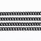 304 Stainless Steel Twisted Chains, Curb Chains, Soldered, with Spool, Electrophoresis Black, 1.2x1.1x0.3mm, about 32.8 Feet(10m)/roll