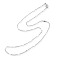 Non-Tarnish 304 Stainless Steel Link Chain Necklaces, Curb Chain Necklaces, with 304 Stainless Steel Clasps, Stainless Steel Color, 17.6 inch(44.8cm), 1.5mm