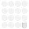 BENECREAT 30PCS Flat Round Sublimation Aluminum Blank, 1.18 Inch Aluminum Stamping Tag Blank Dog Tag Double Sided Transfer Tags for DIY Keychains, Tags Project