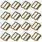 36Pcs Alloy Buckle Clasps, For Webbing, Strapping Bags, Garment Accessories, Antique Bronze, 20x22.5x3mm, Hole: 19mm