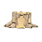 Artificial Tree House Resin Display Decorations, for Home Office Decorations, BurlyWood, 39.5x30.5x16.5mm