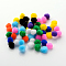 DIY Doll Craft Pom Pom Yarn Pom Pom Balls, Mixed Color, 25mm, about 500pcs/bag