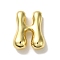 Rack Plating Brass Pendants, Balloon Letter Charms, for Personalized Name Necklaces Making, Cadmium Free & Lead Free, Long-Lasting Plated, Real 18K Gold Plated, Letter H, 22x17x6.5mm, Hole: 2mm