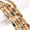 Natural Yellow Opal Beads Strands, Column & Rondelle Beads, 8~8.5x6~7mm, Hole: 0.7mm, Rondelle: 5.5~6.5x3~4mm, about 63~66pcs/strand, 14.96~15.55 inch(38~39.5cm)