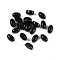 Natural Black Onyx(Dyed & Heated) Cabochons, Oval, 5x3x2.5mm