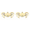 Ion Plating(IP) 201 Stainless Steel Pendants, Halloween Style, Crab, Real 18K Gold Plated, 12x24.5x1mm, Hole: 1.4mm
