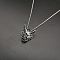 Alloy Ruby Rhinestone Pendant 667 Stainless Steel Chain Necklaces, Stainless Steel Color, Cattle, 23.62 inch(60cm)