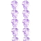 Transparent Glass Enamel Beads Strands, Hand Drawn Beads, Turtle, Lilac, 18x14x8.5mm, Hole: 1.2mm, about 22pcs/strand, 14.76~14.96''(37.5~38cm)