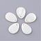 Freshwater Shell Pendants, Dyed, teardrop, Seashell Color, 18~19x13~14x1~3mm, Hole: 1.5mm