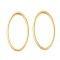 Brass Linking Rings, Cadmium Free & Lead Free, Long-Lasting Plated, Oval, Real 24K Gold Plated, 13x7x1mm, Inner Diameter: 12x6mm