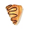 Opaque Resin Imitation Food Decoden Cabochons, Bread, Triangle, 22x18.5x10mm