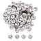 UNICRAFTALE About 120pcs Hollow Flower Bead Caps Spacer End Bead Caps 8-Petal End Caps Stainless Steel Bead Cap Spacers for Bracelet Necklace Jewelry Making 10.5mm Diameter- Stainless Steel Color