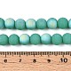 Нити из матовых непрозрачных стеклянных бусин GLAA-T032-P8mm-MBB12A-4