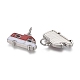 Латунные микропаве прозрачные подвески с фианитом KK-F821-34A-P-2