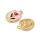 Подвески из нержавеющей стали 304 с эмалью STAS-U057-03G-01-2
