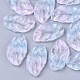 Двухцветные прозрачные стеклянные подвески X-GLAA-T013-02-D02-1