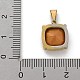 Подвески из нержавеющей стали 304 со стеклянными стразами STAS-L281-010G-02-3