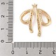 Латунные микропаве прозрачные подвески с фианитом KK-N256-18G-3