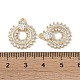 Латунные микропаве прозрачные подвески с фианитом KK-S367-09A-3