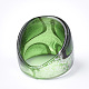 Ручной работы серебро Lampwork фольги шириной полосы кольца RJEW-Q150-M11-B-1-4
