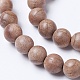 Натуральное дерево бисер нитей WOOD-J001-02-10mm-5