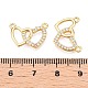 Латунные микропаве прозрачные подвески с фианитом KK-T073-22G-3