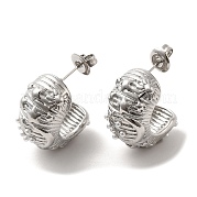 Серьги-гвоздики из нержавеющей стали 304 EJEW-K268-03P