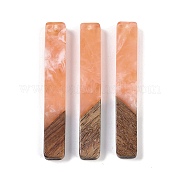 Большие подвески из смолы и дерева WOOD-F015-02C