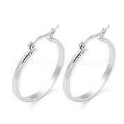 Серьги-кольца из нержавеющей стали 304 EJEW-I290-06P