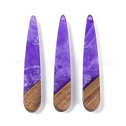 Подвески из смолы и дерева WOOD-F015-01E