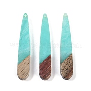 Подвески из смолы и дерева WOOD-F015-01H