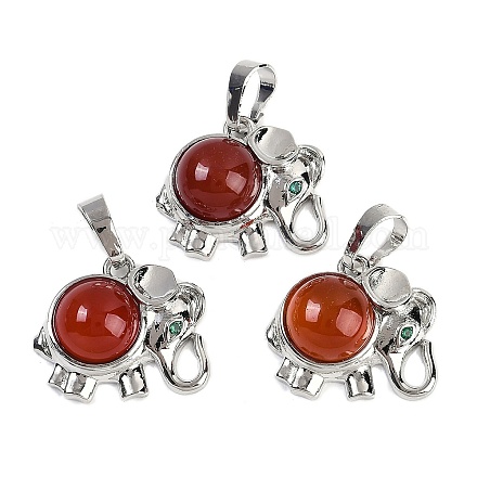 Подвески из натурального сердолика (окрашенные и нагретые) G-I374-A-P04-1