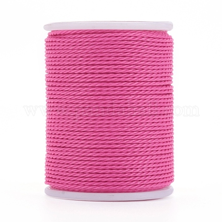 Круглый вощеный полиэфирный шнур YC-G006-01-1.0mm-19-1