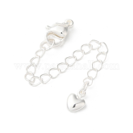 Латунные концы стойки с цепочкой и застежками-карабами KK-F873-05S-1