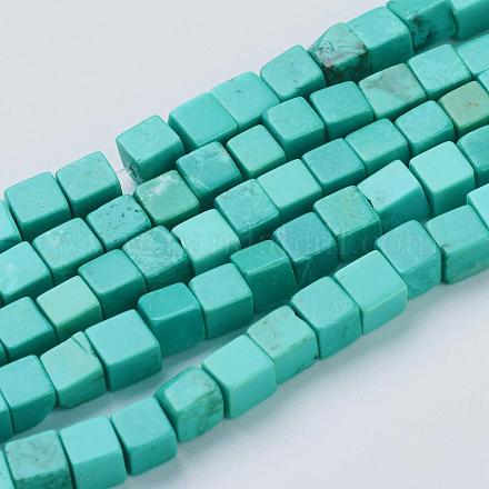 Бусины из натурального магнезита TURQ-K003-24-1