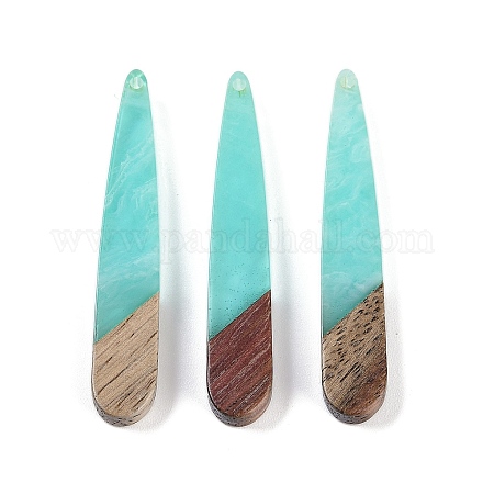 Подвески из смолы и дерева WOOD-F015-01H-1