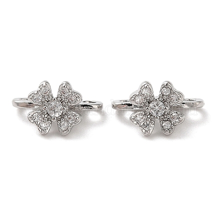 Латунный микро pave прозрачный кубик циркония подвески KK-P239-19P-1