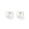 Matte Alloy Beads, Bicone, Matte Silver Color, 8x8x3mm, Hole: 1.5mm