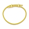 Adjustable Polyester Cord Braided Bracelets, Long-Lasting Plated, Gold, Inner Diameter: 2-5/8~3-1/8 inch(6.7~7.8cm)