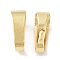 Brass Snap on Bails, Cadmium Free & Lead Free, Real 24K Gold Plated, 9.5x6x3.5mm