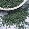 MIYUKI Delica Beads, Cylinder, Japanese Seed Beads, 11/0, (DB2312) Matte Opaque Glazed Basil Green AB, 1.3x1.6mm, Hole: 0.8mm, about 100000pcs/500g