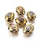 Natural Cultured Freshwater Pearl Beads, Dyed, with Brass Findings, Horse Eye, DarkSlate Blue, Golden, 27~29x19~21x13~16mm, Hole: 0.9mm