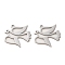 Non-Tarnish 304 Stainless Steel Pendants, Laser Cut, Bird Charm, Stainless Steel Color, 22x24x1mm, Hole: 1.8mm