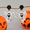 Floating Ghost Acrylic Stud Earrings, Halloween Accessories, White